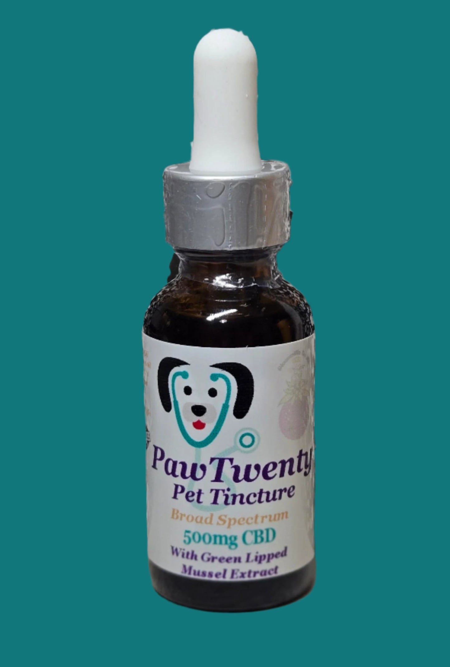 PawTwenty 500mg/30ml Broad Spectrum CBD/CBC/CBN w/Green Lipped Mussel Extract in Wild Alaskan Salmon Oil